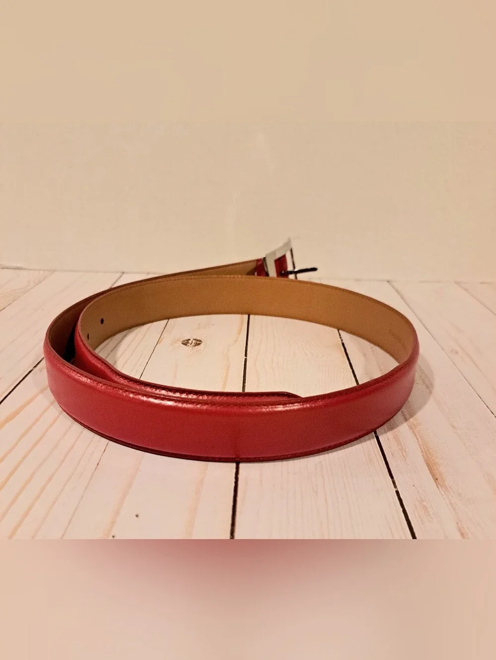Ralph Lauren Red Leather Belt